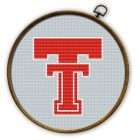 Texas Tech Red Raiders Logo Counted Cross Stitch Pattern - Download in PDF 6 Texas Tech Red Raiders Logo Counted Cross Stitch Pattern00008