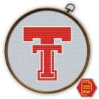 Texas Tech Red Raiders Logo Counted Cross Stitch Pattern - Download in PDF 1 Texas Tech Red Raiders Emblem Counted Cross Stitch Pattern - Download in PDF