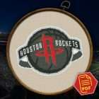 Houston Rockets Logo Counted Cross Stitch Pattern – Download in PDF 5 Houston Rockets Mark Pattern Details - Stitch Count and Size Chart