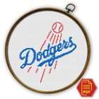 Los Angeles Dodgers Logo Counted Cross Stitch Pattern00006