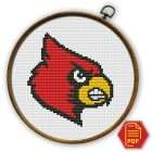 Louisville Cardinals Logo Counted Cross Stitch Pattern - Download in PDF 1 Louisville Cardinals Logo Counted Cross Stitch Pattern - PDF Download