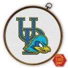 Delaware Fightin' Blue Hens - University of Delaware Athletics Logo Counted Cross Stitch Pattern - Download in PDF 1 Delaware Fightin' Blue Hens - University of Delaware Logo Counted Cross Stitch Pattern