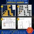 Buffalo Sabres Logo Counted Cross Stitch Pattern - Download in PDF 4 Cross Stitch Instructions for Buffalo Sabres Symbol - Beginner Guide
