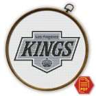 Los Angeles Kings Emblem Counted Cross Stitch Pattern - Download in PDF