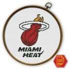 Miami Heat Logo Counted Cross Stitch Pattern – Download in PDF 1 Miami Heat Logo Counted Cross Stitch Pattern - Download in PDF