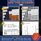 New York Islanders Logo Counted Cross Stitch Pattern - Download in PDF 4 Cross Stitch Embroidery Rules and Guide - Beginner Friendly NHL Craft