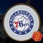 Philadelphia 76ers Insignia DIY Wall Decor - NBA Themed Embroidery