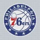 Philadelphia 76ers Logo Counted Cross Stitch Pattern00007
