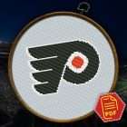 Philadelphia Flyers Insignia DIY Wall Decor - NHL Themed Embroidery