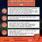 Philadelphia Flyers Symbol Embroidery Pattern Details and Size Information