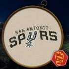San Antonio Spurs Logo Counted Cross Stitch Pattern – Download in PDF 2 San Antonio Spurs insignia DIY Wall Art - Themed Embroidery Design