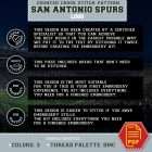 San Antonio Spurs Logo Counted Cross Stitch Pattern – Download in PDF 5 San Antonio Spurs embroidery mark details and size information