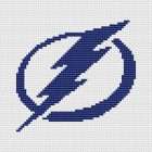 Tampa Bay Lightning Logo Counted Cross Stitch Pattern Download in PDF00007