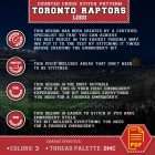 Toronto Raptors Symbol Cross Stitch Details - Dimensions and Stitch Count