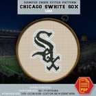 Chicago White Sox Logo Counted Cross Stitch Pattern - Download in PDF 3 Black and white symbols chart for Chicago White Sox logo cross stitch pattern