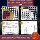 Cleveland Cavaliers Logo Counted Cross Stitch Pattern – Download in PDF 4 Detail view of Cleveland Cavaliers logo counted cross stitch pattern