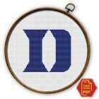 Duke Blue Devils Logo Counted Cross Stitch Pattern - Download in PDF 1 Duke Blue Devils logo counted cross stitch pattern cover page