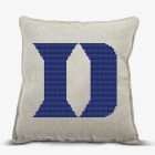 Duke Blue Devils Logo Counted Cross Stitch Pattern - Download in PDF 9 Duke Blue Devils logo embroidery pattern mockup for counted cross stitch