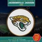 Jacksonville Jaguars Logo Counted Cross Stitch Pattern - Download in PDF 3 Jacksonville Jaguars logo counted cross stitch preview on fabric