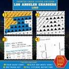Los Angeles Chargers Logo Counted Cross Stitch Pattern - Download in PDF 4 Detail view of Los Angeles Chargers logo counted cross stitch pattern