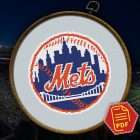 New York Mets Logo Counted Cross Stitch Pattern - Download in PDF 5 Color block chart for New York Mets logo counted cross stitch pattern