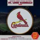 St. Louis Cardinals Logo Counted Cross Stitch Pattern - Download in PDF 2 Black and white symbols chart for St. Louis Cardinals logo cross stitch pattern