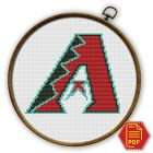 Arizona Diamondbacks Logo Counted Cross Stitch Pattern - Download in PDF 1 Arizona Diamondbacks logo cross stitch pattern -PDF file download
