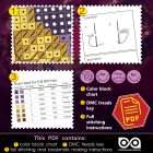 "The Hunger Games: Sunrise on the Reaping" Counted Cross Stitch Bookmark Pattern – Download in PDF 3 What is inside the PDF: color block chart, DMC thread key with 7 colors and stitching instructions